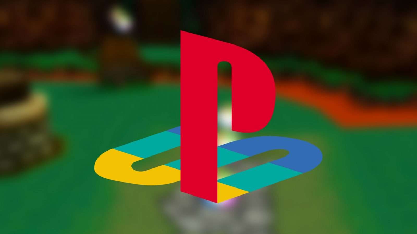 ps1 logo on croc background
