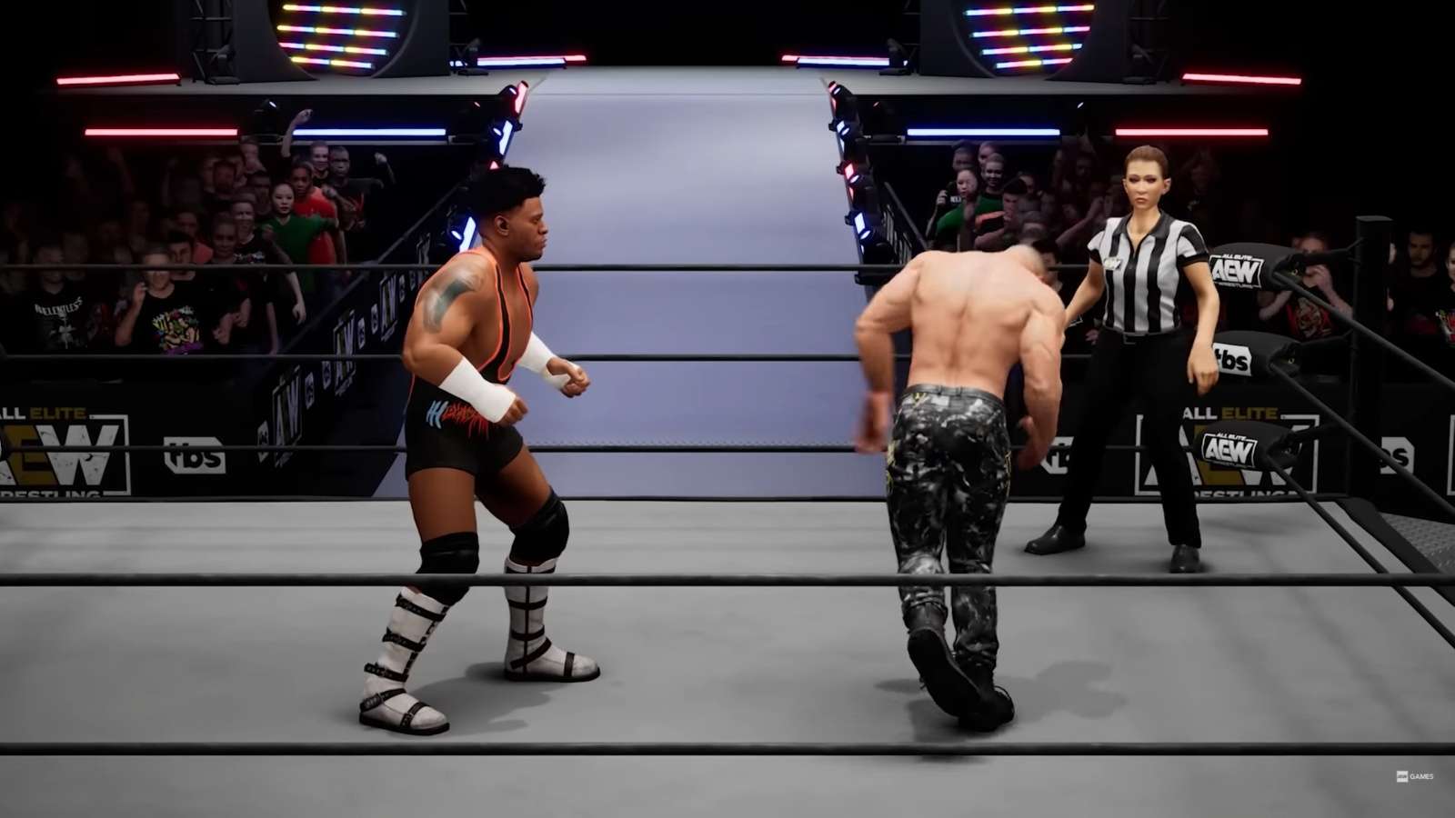 A screenshot from AEW Fight Forever trailer