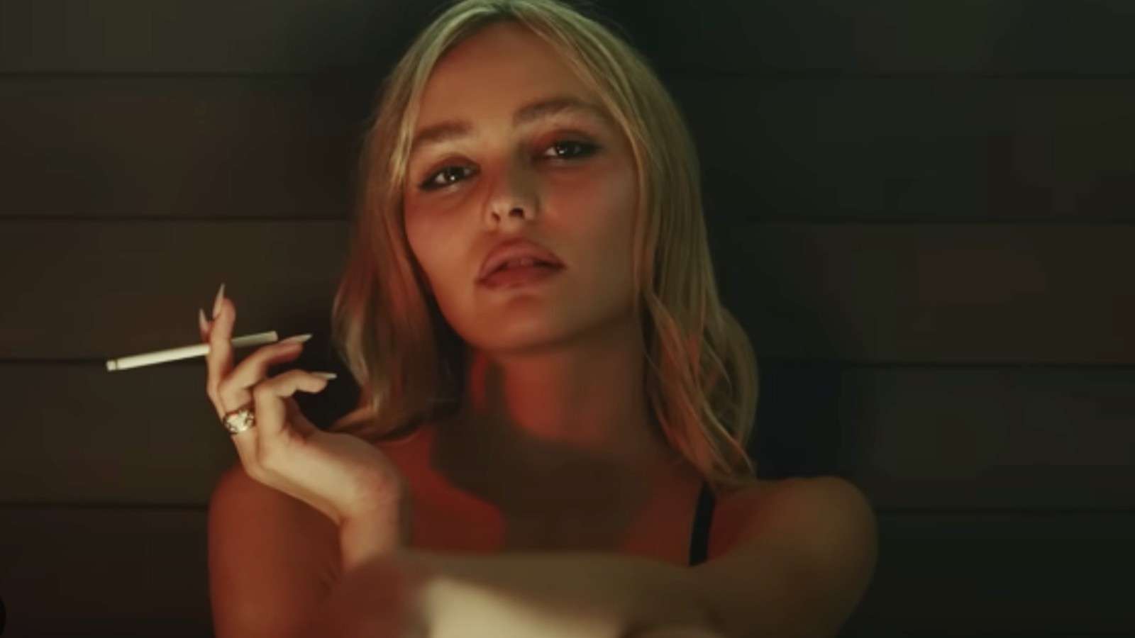 A close up of Lily-Rose Depp in The Idol