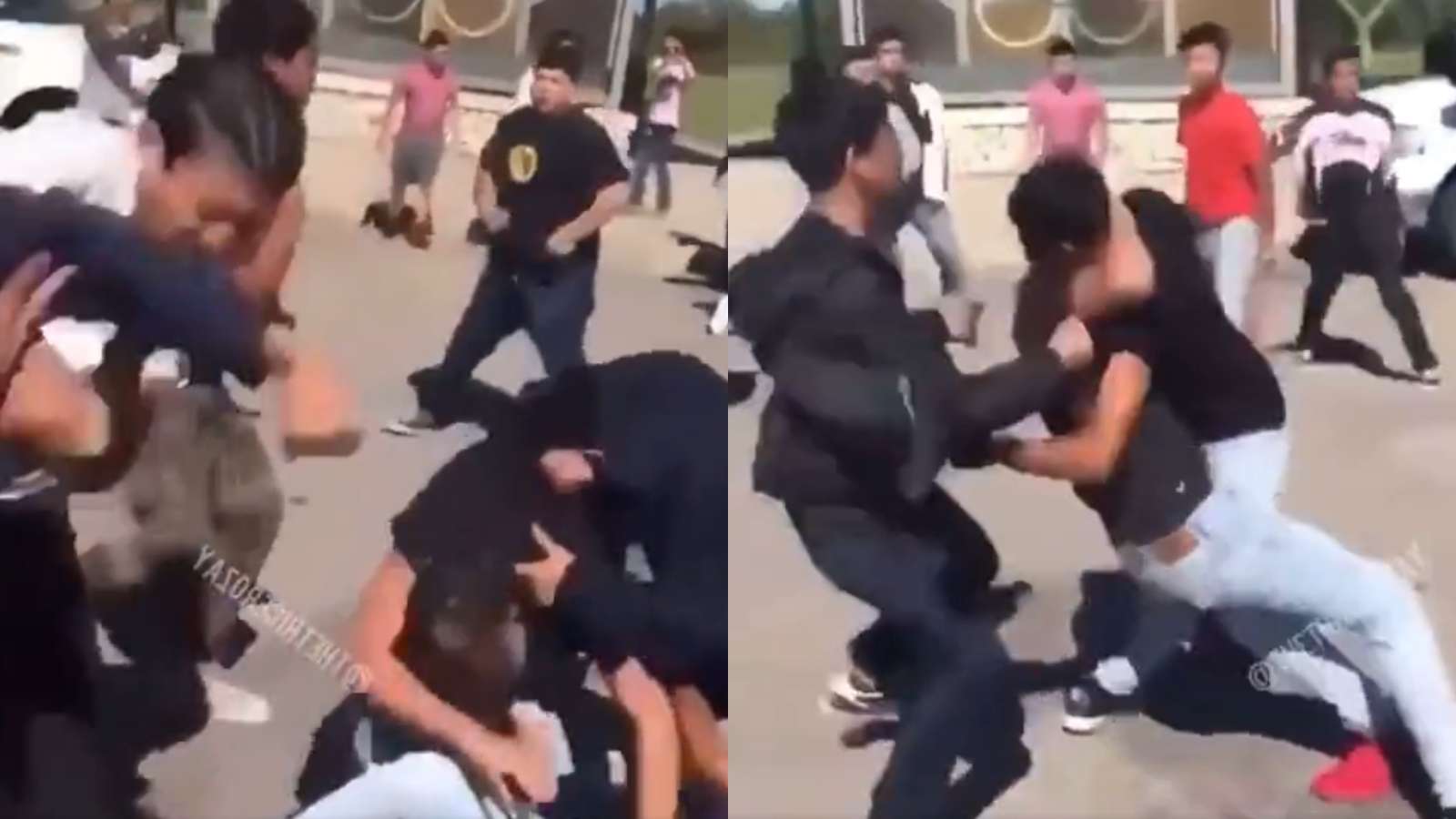 gang brawl goes viral