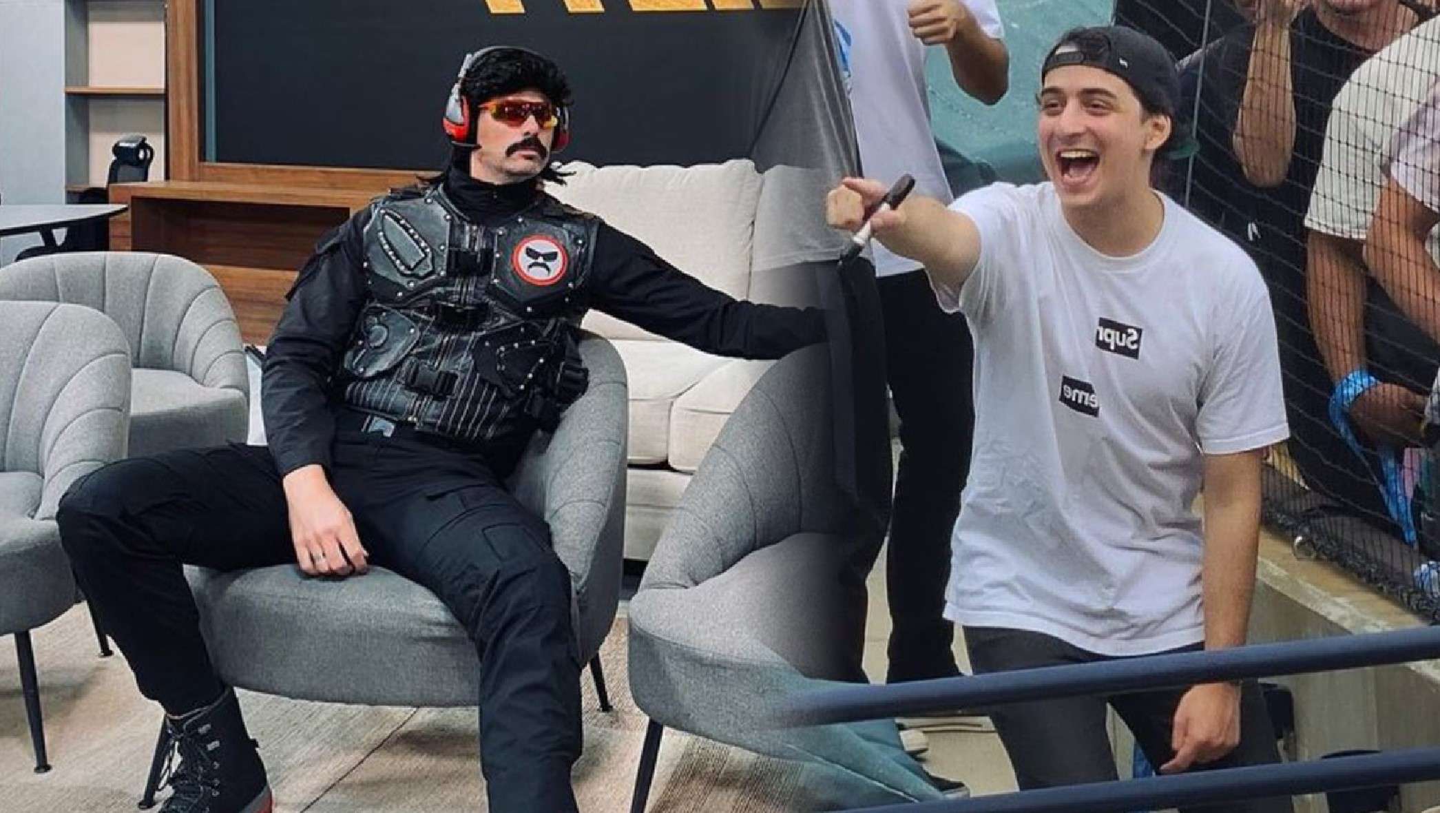 DrDisrespect next to Cloakzy