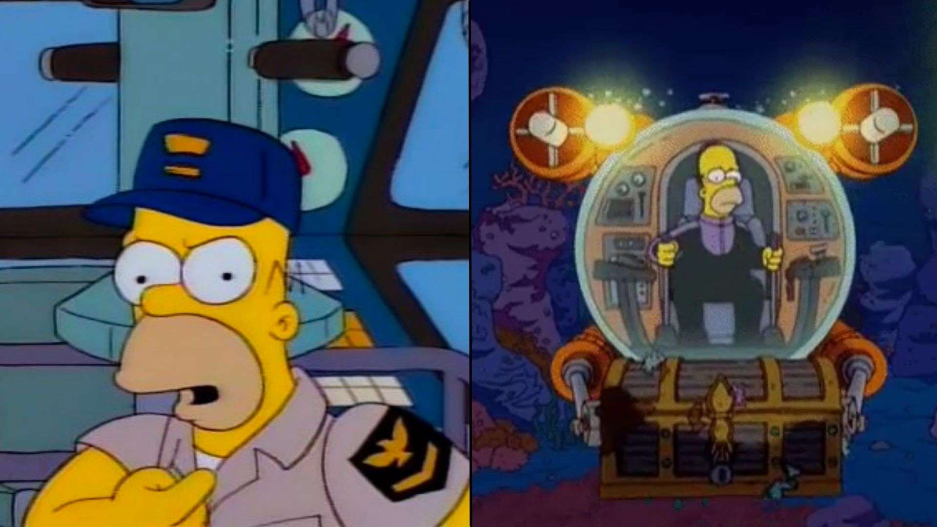 Homer Simpsons in submarine episodes of The Simpsons