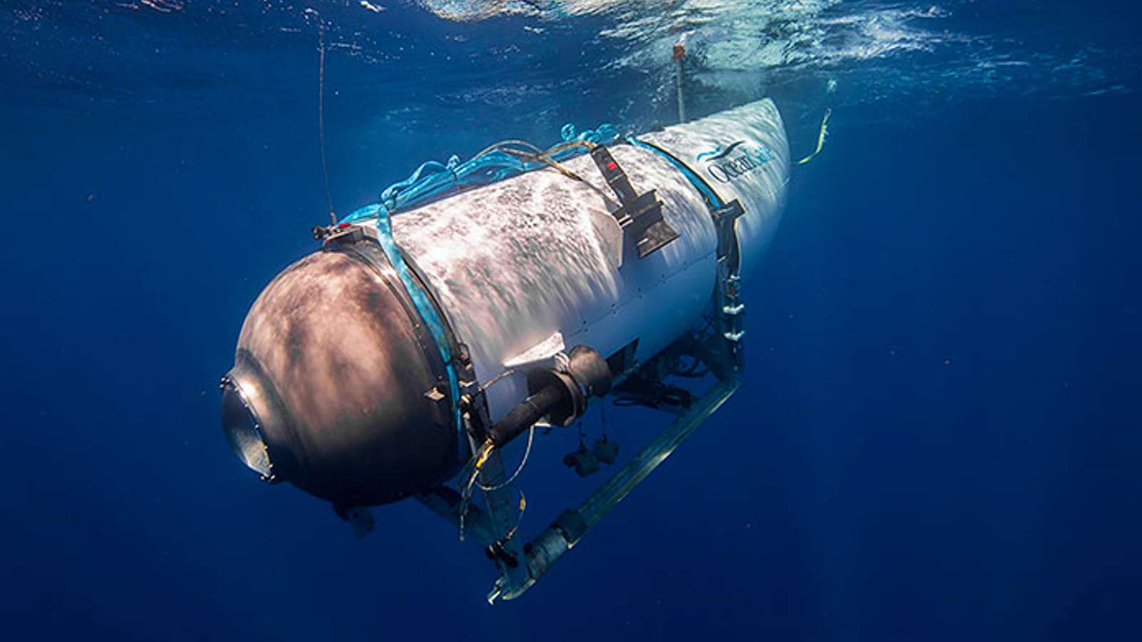 An image of the OceanGate Titan submarine