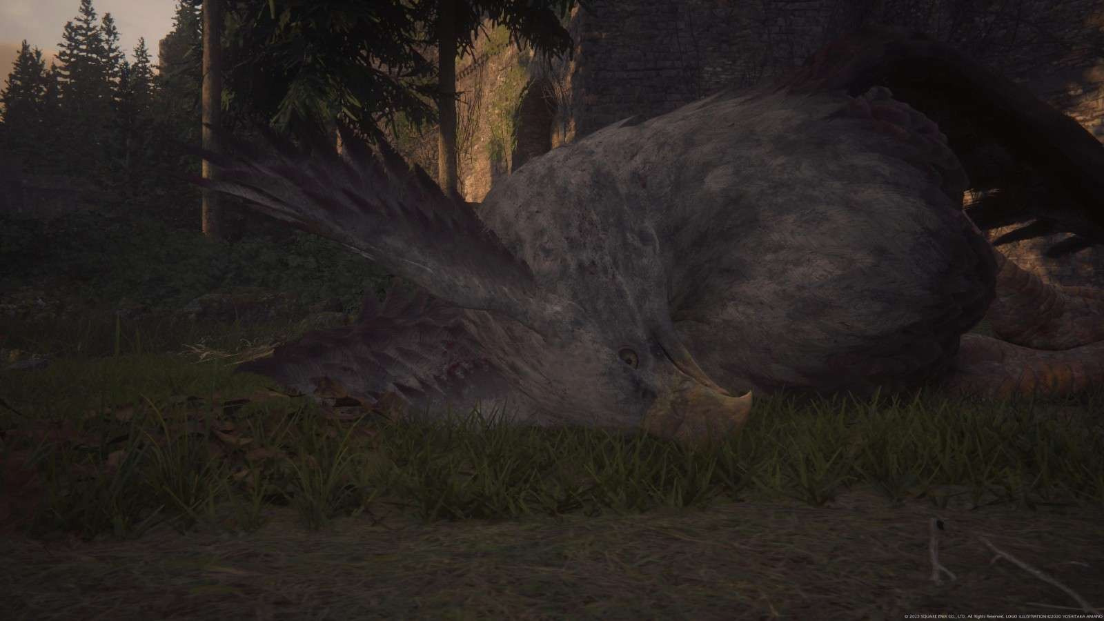 An image of a creature from a hunt battle in Final Fantasy 16.