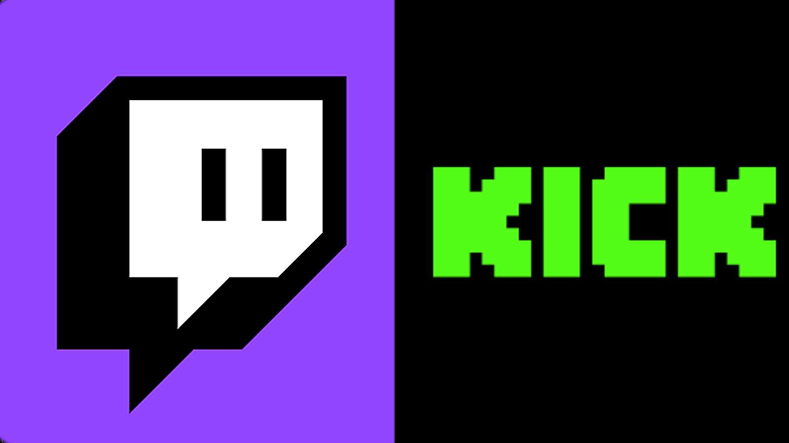 Twitch next to Kick logo