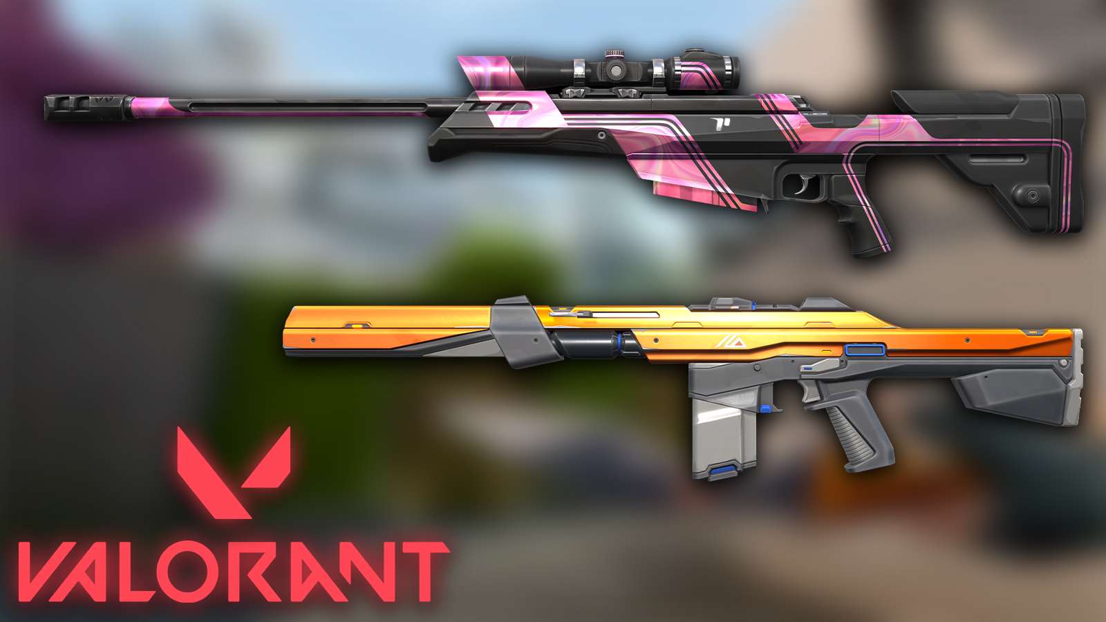 Some skins from Valorant Episode 7 Act 1 battlepass