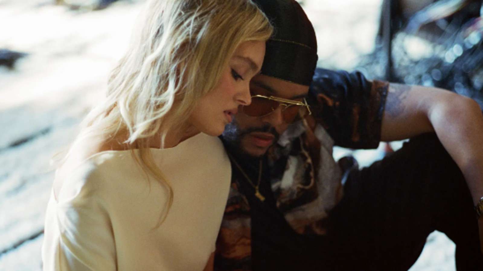 The Weeknd and Lily-Rose Depp in The Idol