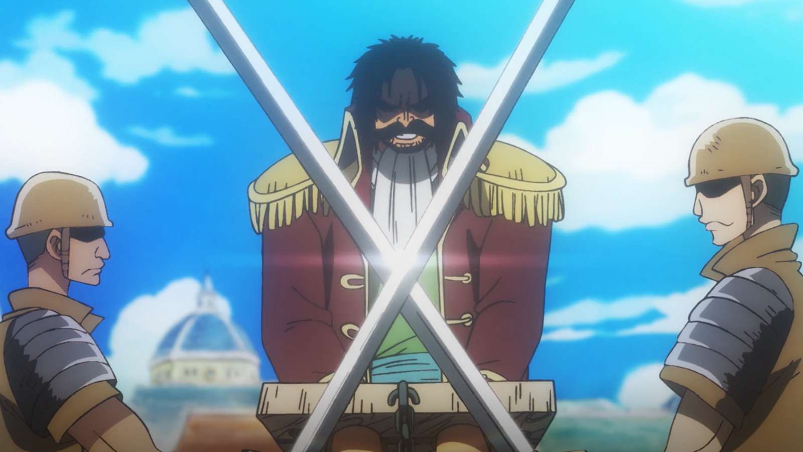 An image of Roger beginning the Great Pirate Era in One Piece