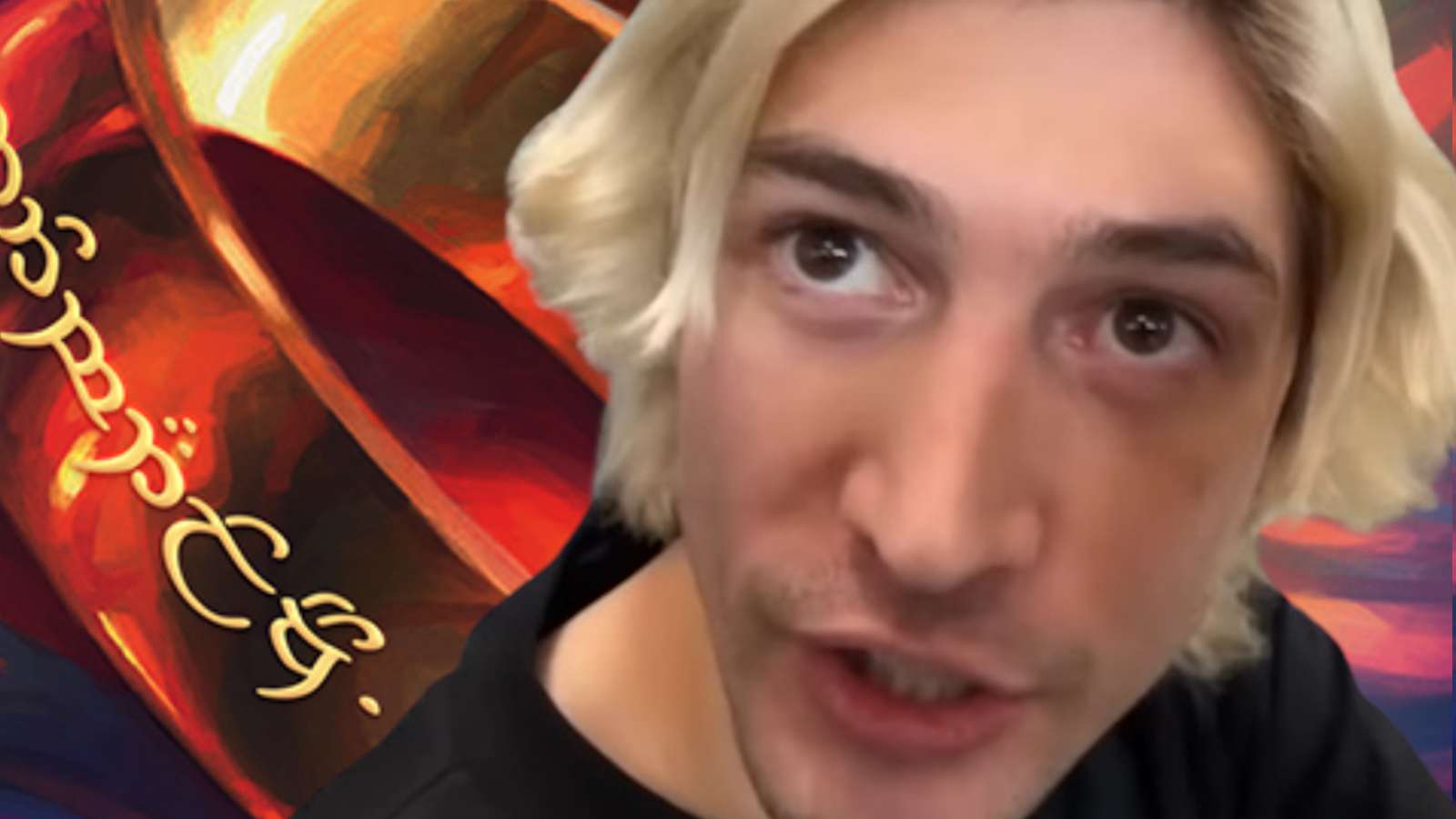 xqc tries to find lotr mtg one ring card