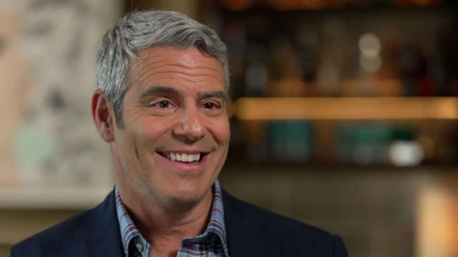 andy cohen at CBS Sunday Morning show