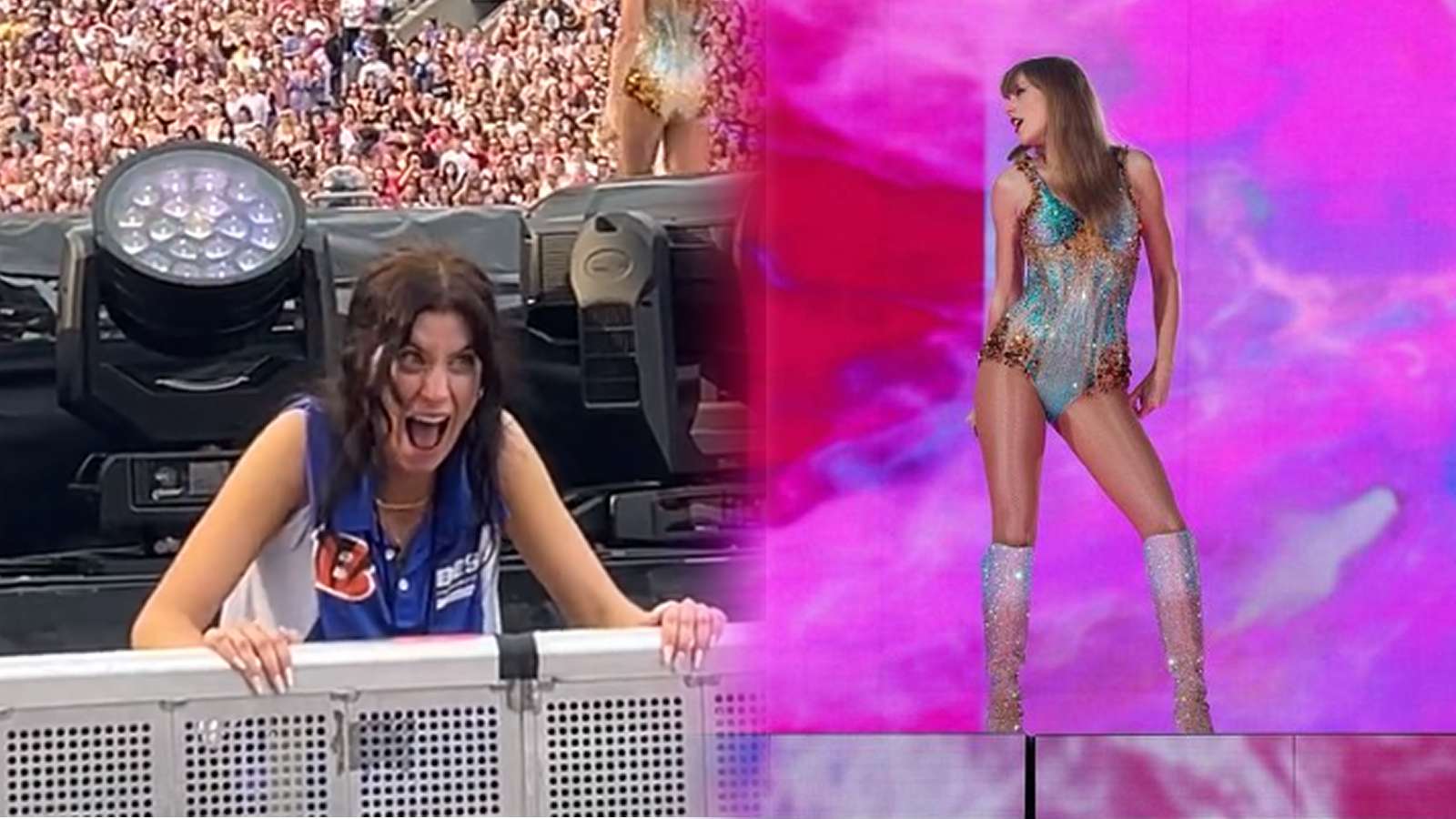 TikToker captures security guard hilariously celebrating during Taylor Swift concert
