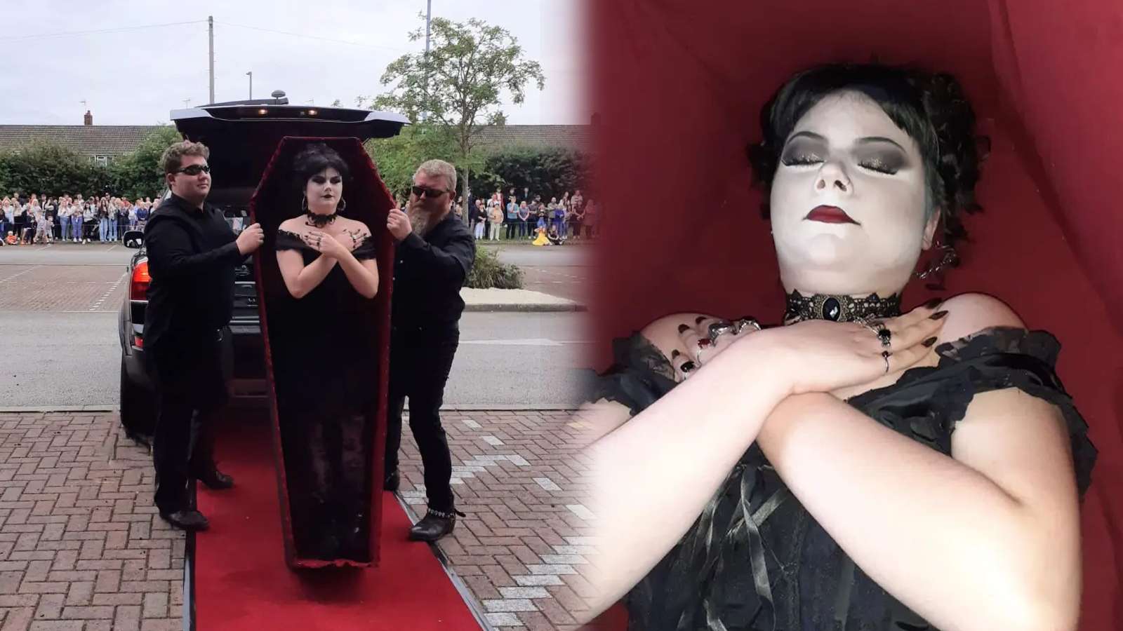 Viral TikTok shows teenager arriving to Prom in coffin