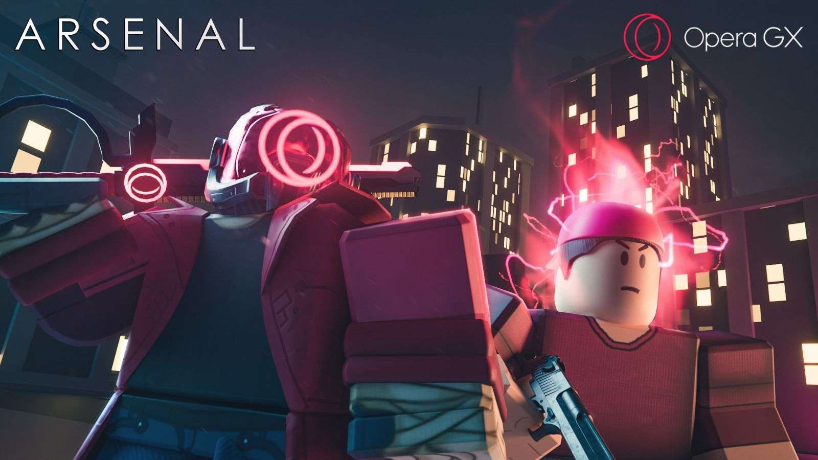 Roblox Arsenal and OperaGX collab