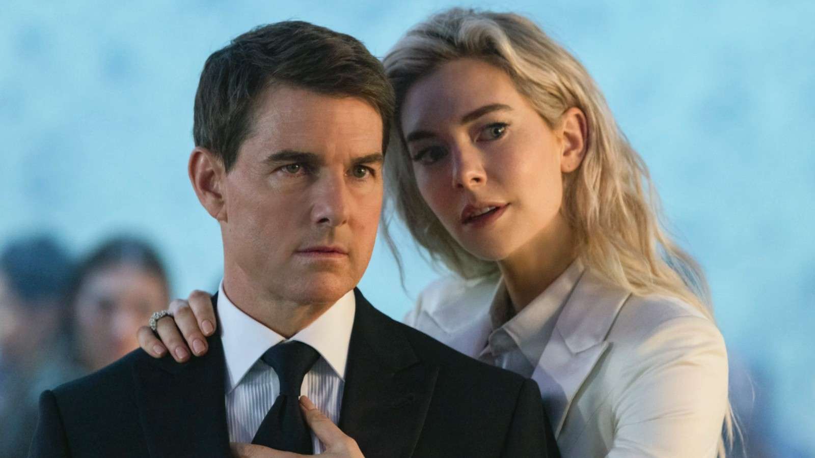 Tom Cruise and Vanessa Kirby in Mission: Impossible - Dead Reckoning Part 1