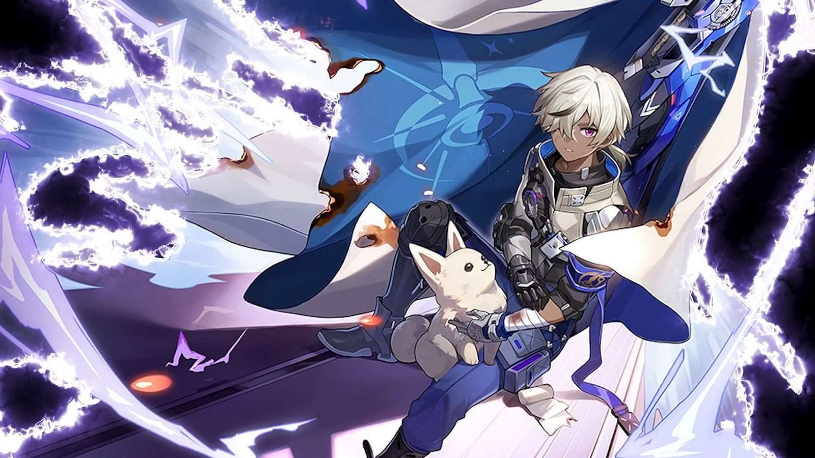 Arlan in with a dog in Honkai Star Rail