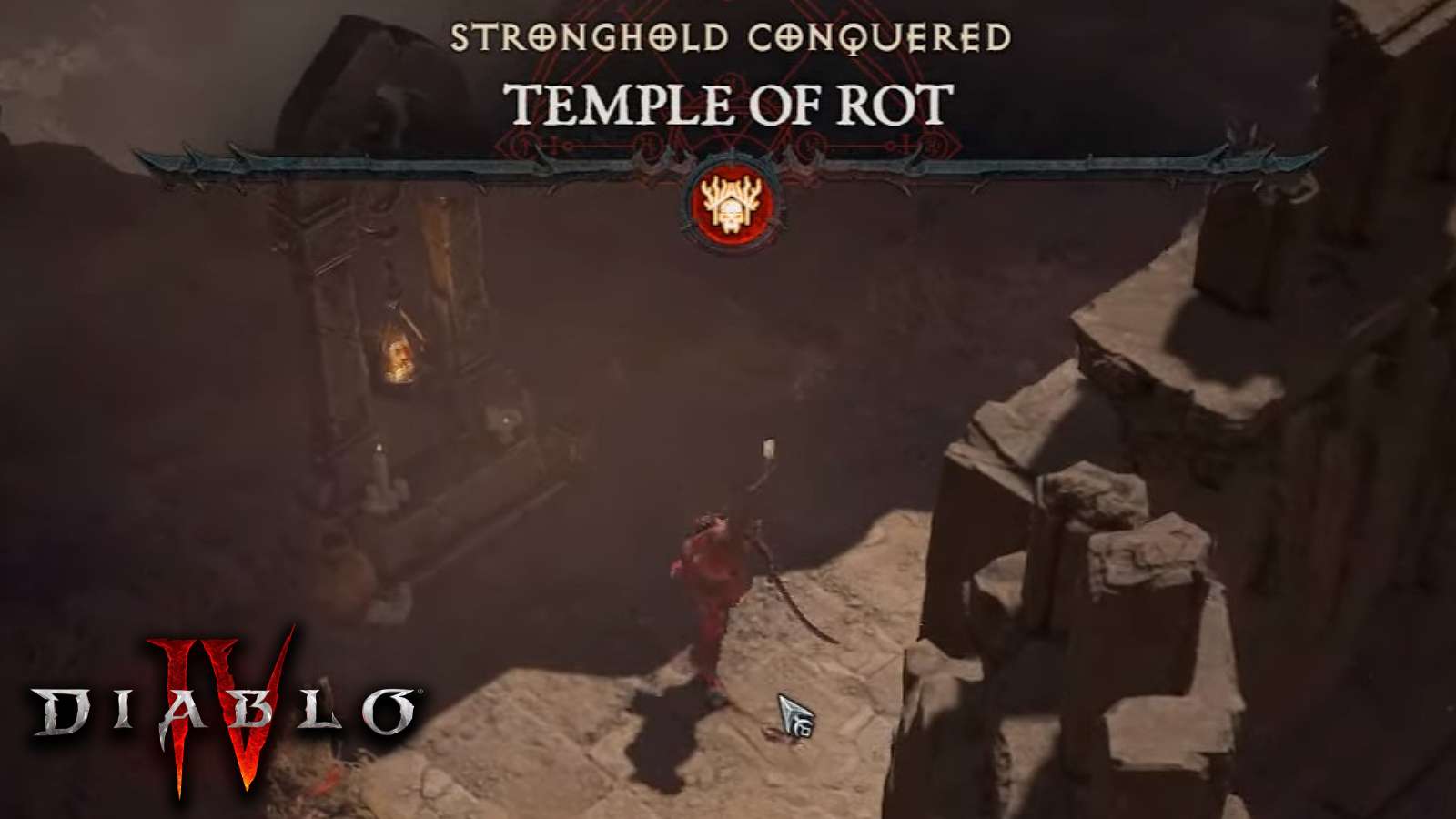 an image of the Temple of Rot Stronghold in Diablo 4