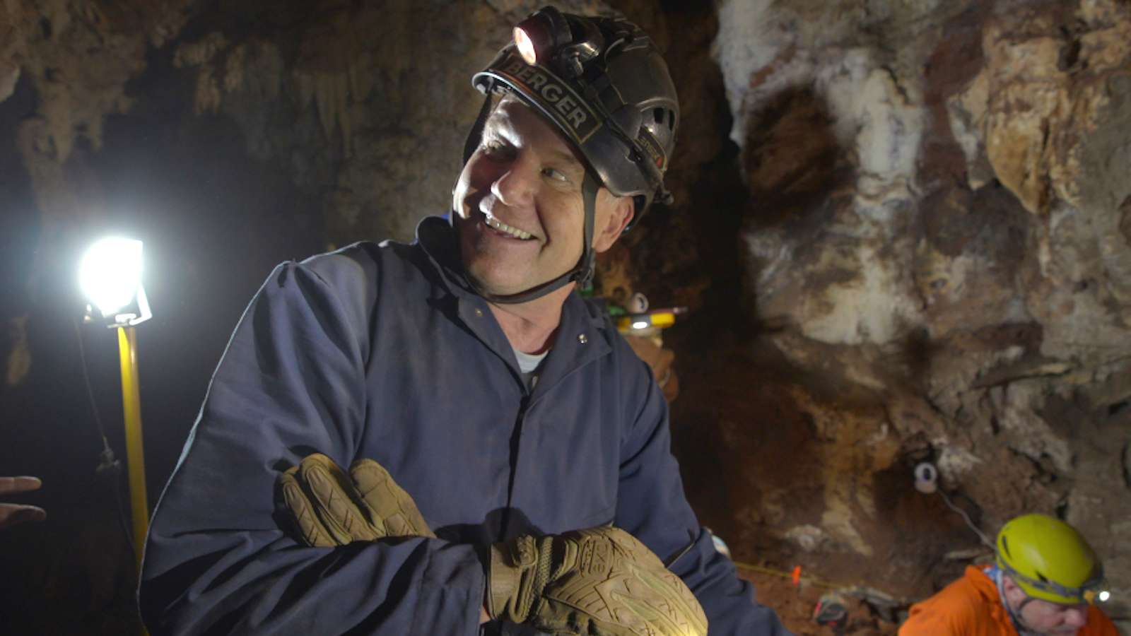 Paleoanthropologist Lee Berger in the Rising Star Caves