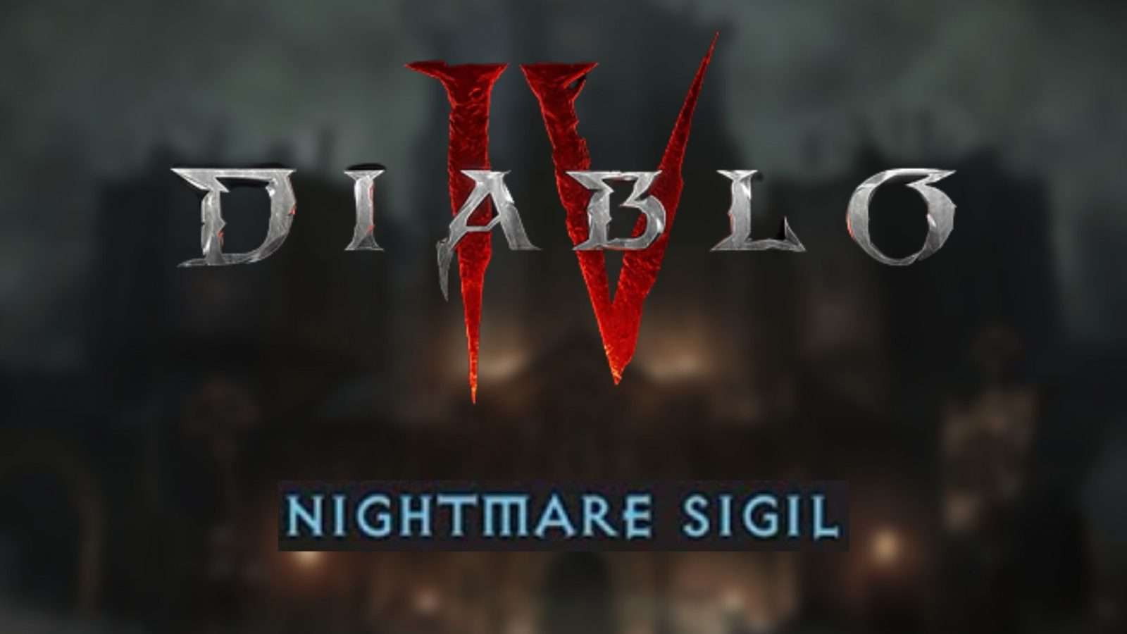 diablo 4 logo with nightmare sigil prompt