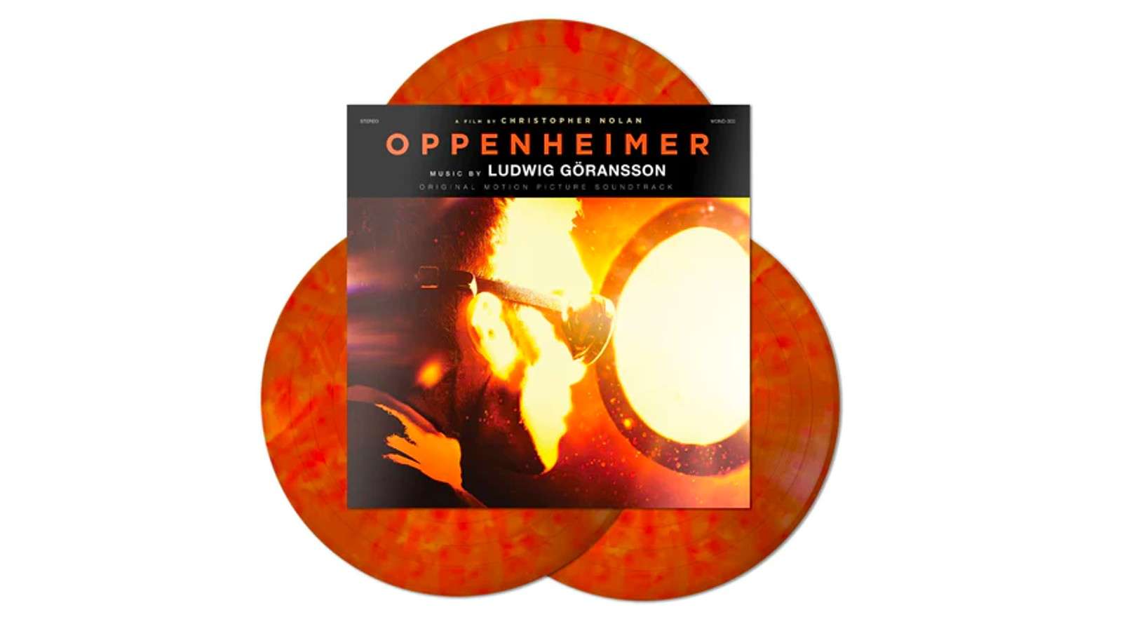 The Oppenheimer vinyl soundtrack from Mondo