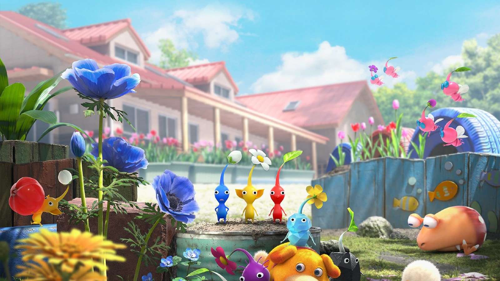 An promotional image from Pikmin 4.