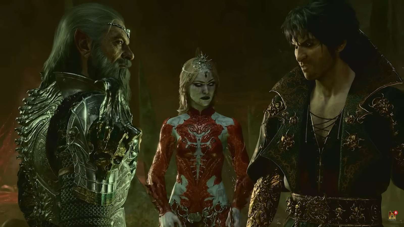 A screenshot of the three villains from Baldur's Gate 3