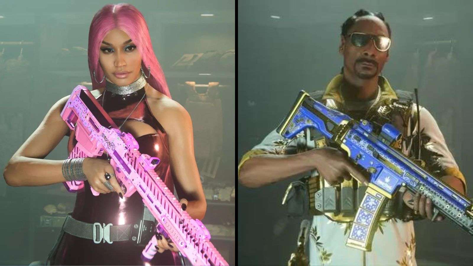 Nicki Minaj and Snoop Dogg in Call of Duty
