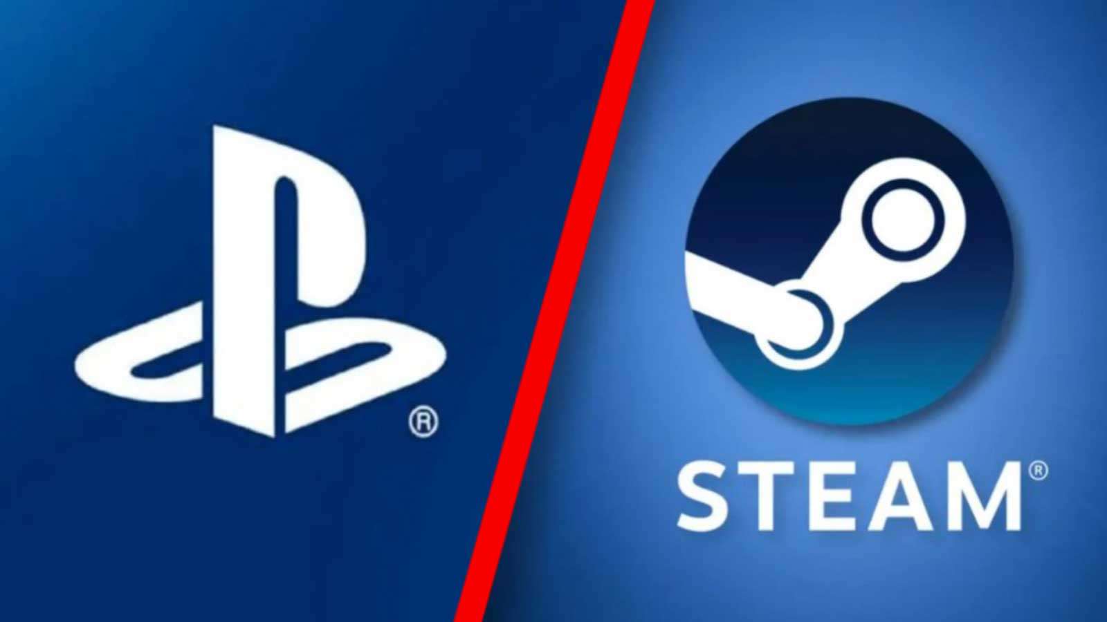 Playstation logo vs Steam Logo.