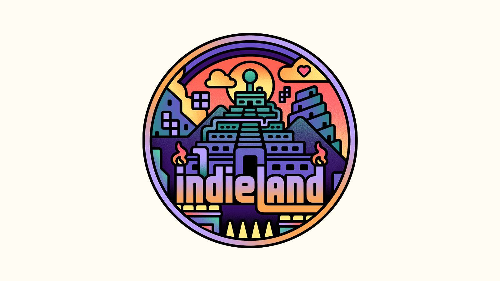 IndieLand Logo on Cream Background