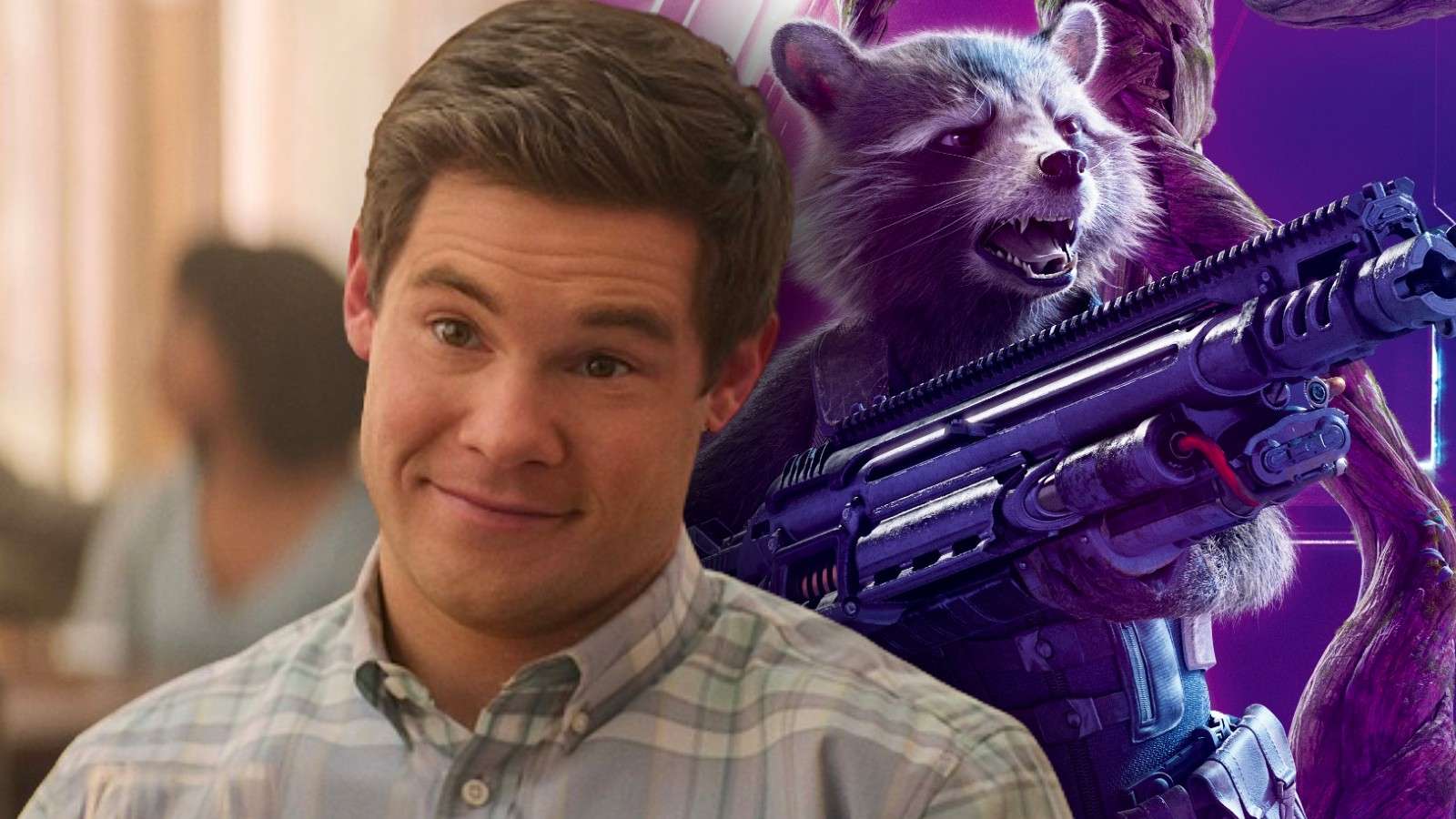 Adam DeVine in The Out-Laws and Rocket Raccoon