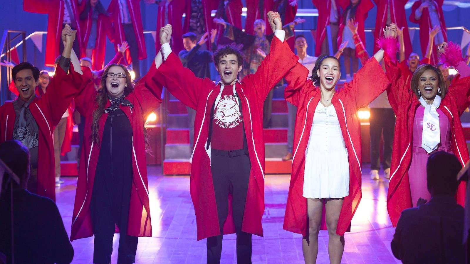 A still of the cast of High School Musical: The Musical: The Series Season 4