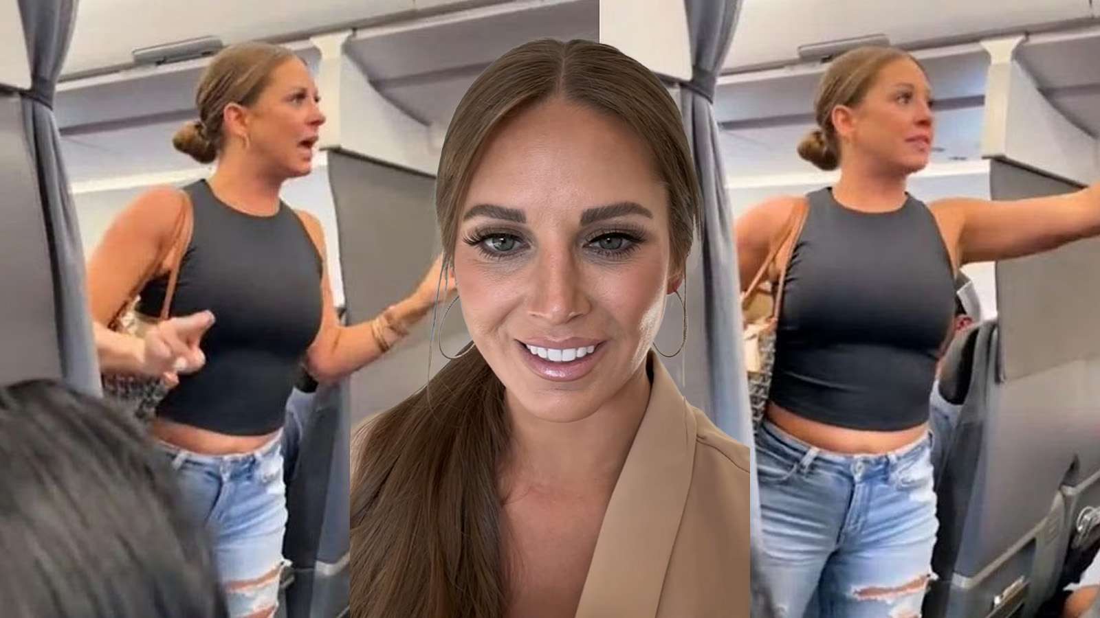 Woman from viral not real plane video admits freakout was her very worst moment