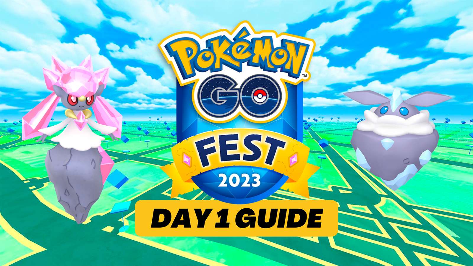 Diancie appearing in Pokemon Go Fest 2023 Global Day one