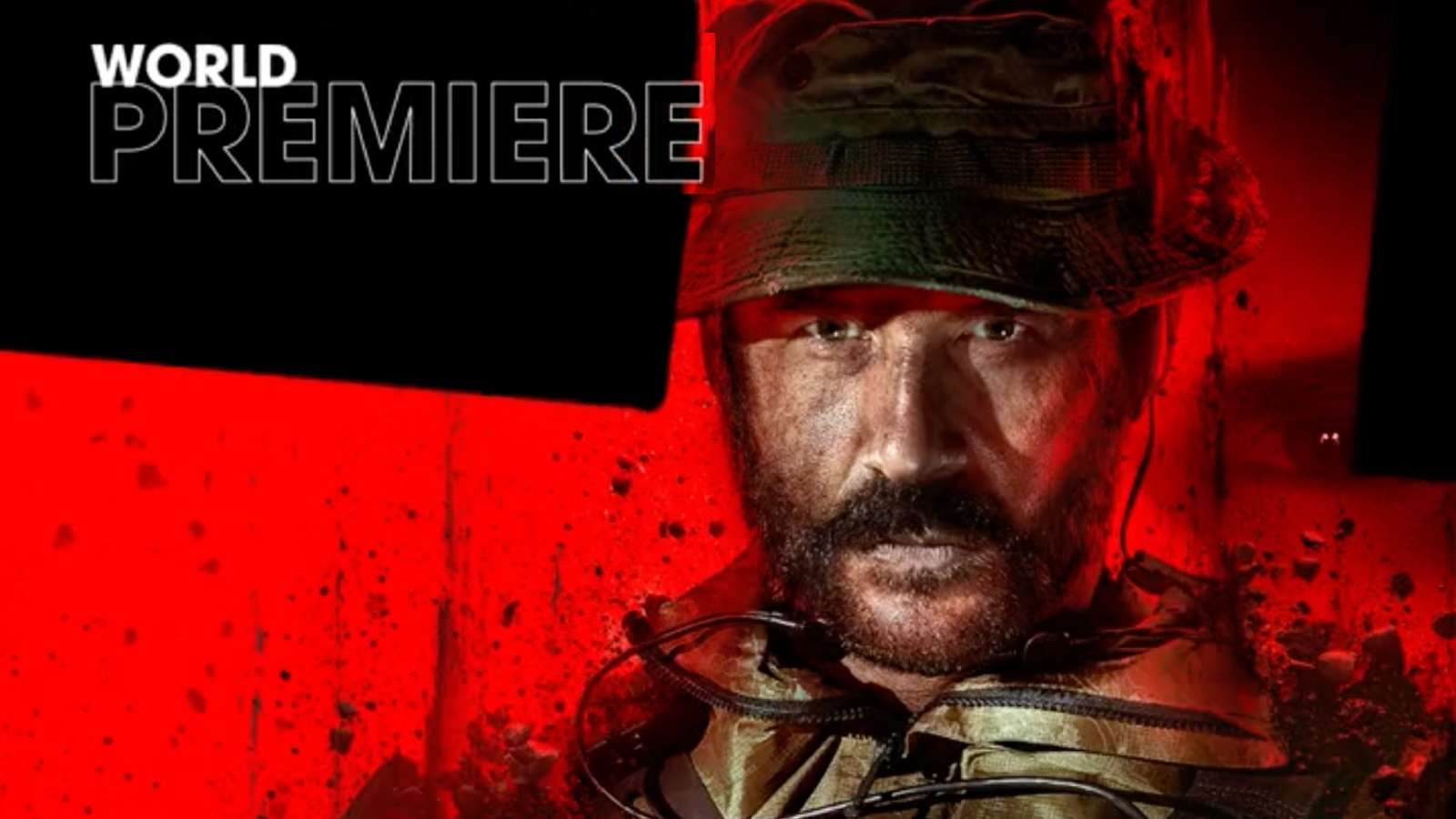 Modern Warfare 3 image with world premiere text