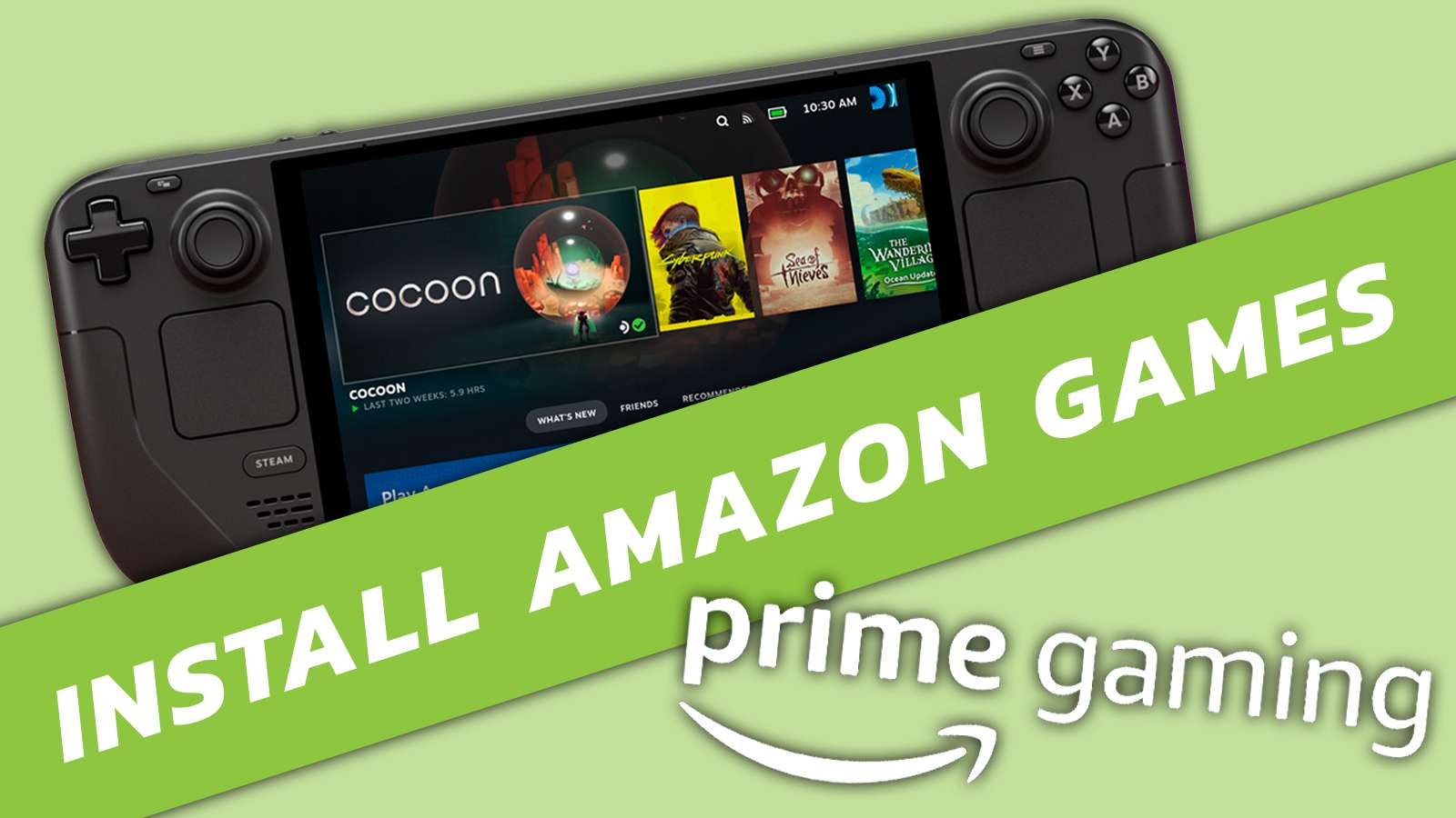 install amazon prime gaming games on steam deck