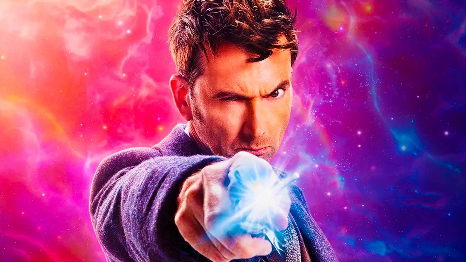 David Tennant as the Fourteenth Time Lord on the poster for the Doctor Who 60th anniversary special