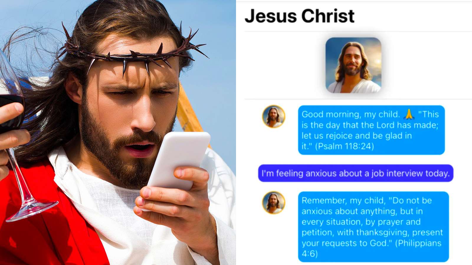 Jesus Christ Texting