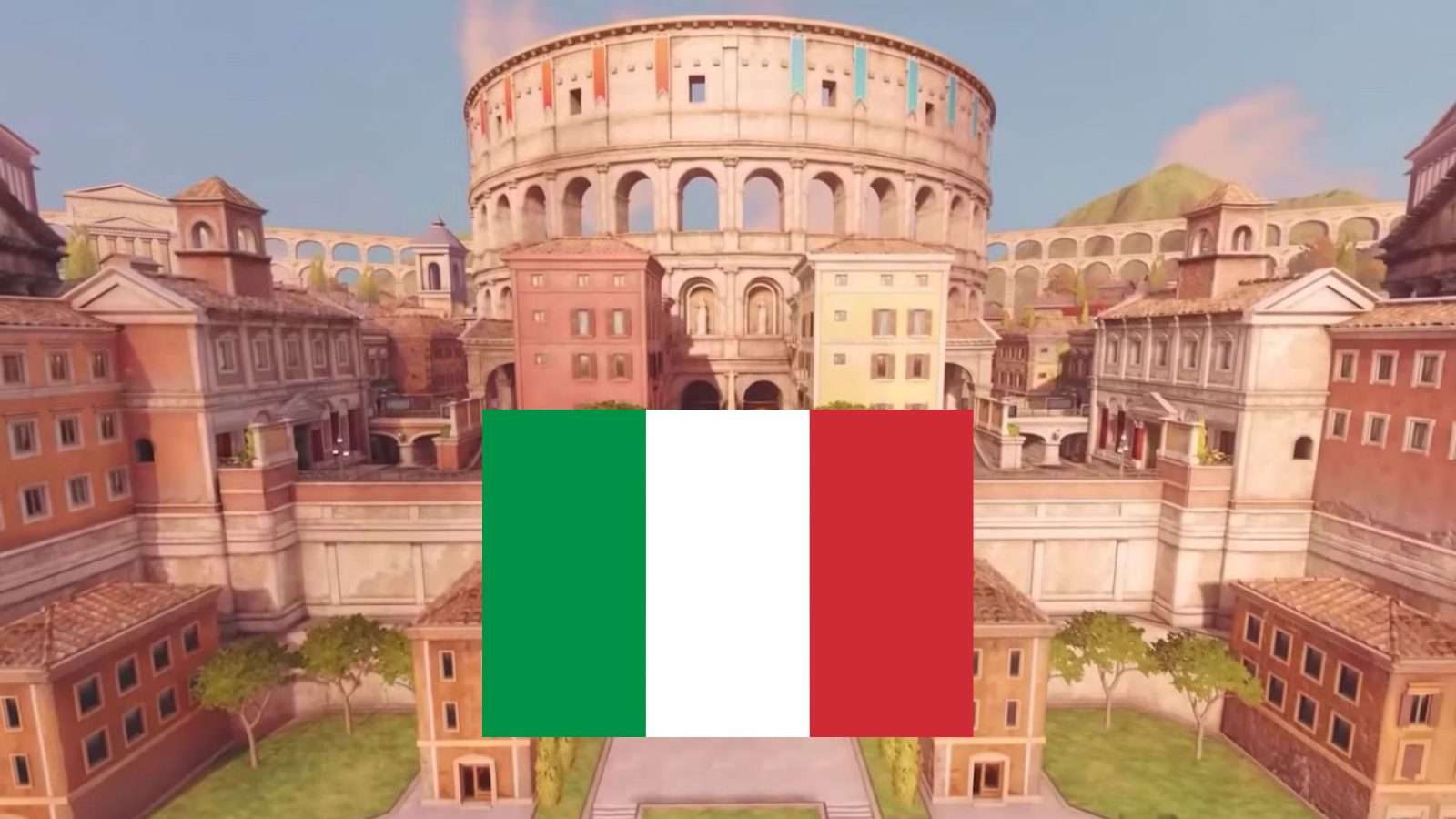 overwatch 2 colosseo map with italian flag