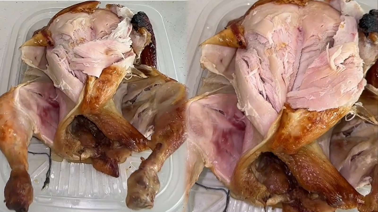 TikToker posts medium rare chicken from Costco but internet knows better