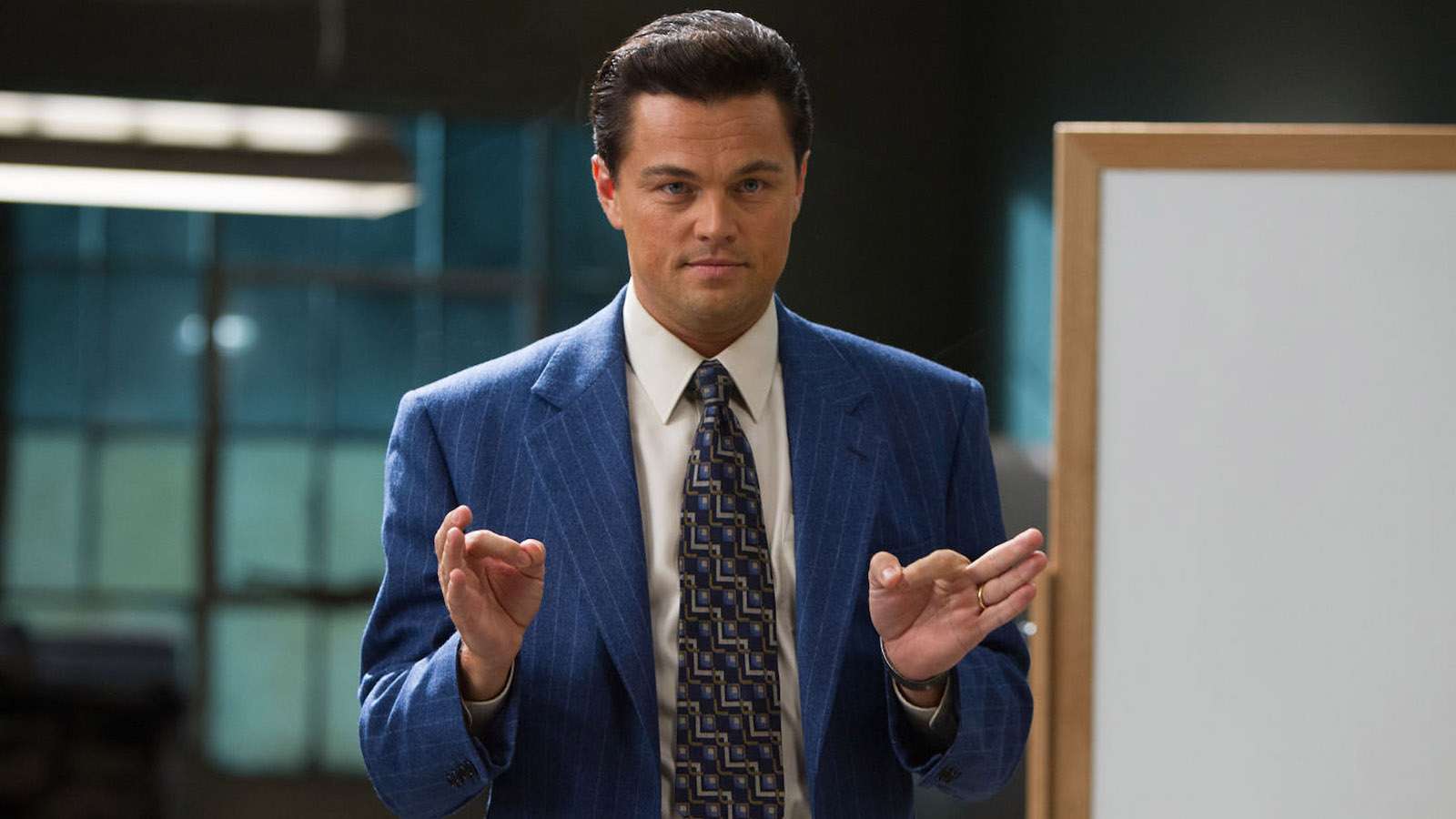 Leonardo DiCaprio in The Wolf of Wall Street