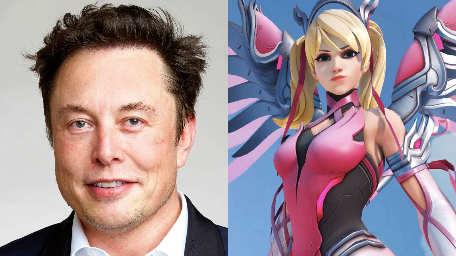 Elon Musk Overwatch 2 Mercy Amber Heard