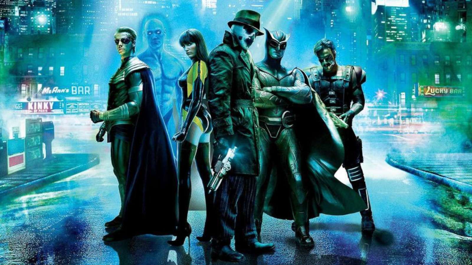 The cast of Watchmen (2009)