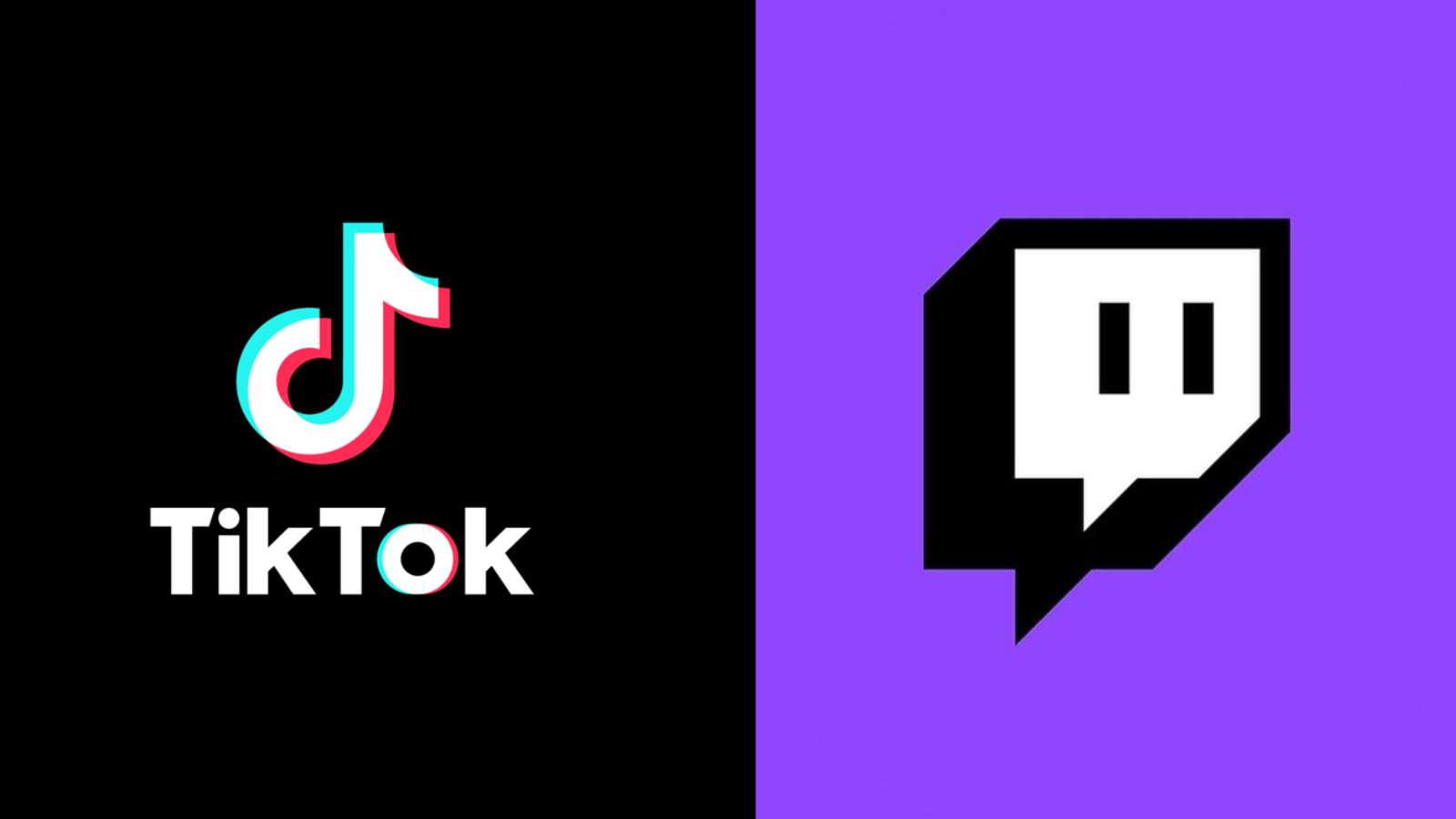 TikTOk and Twitch logos