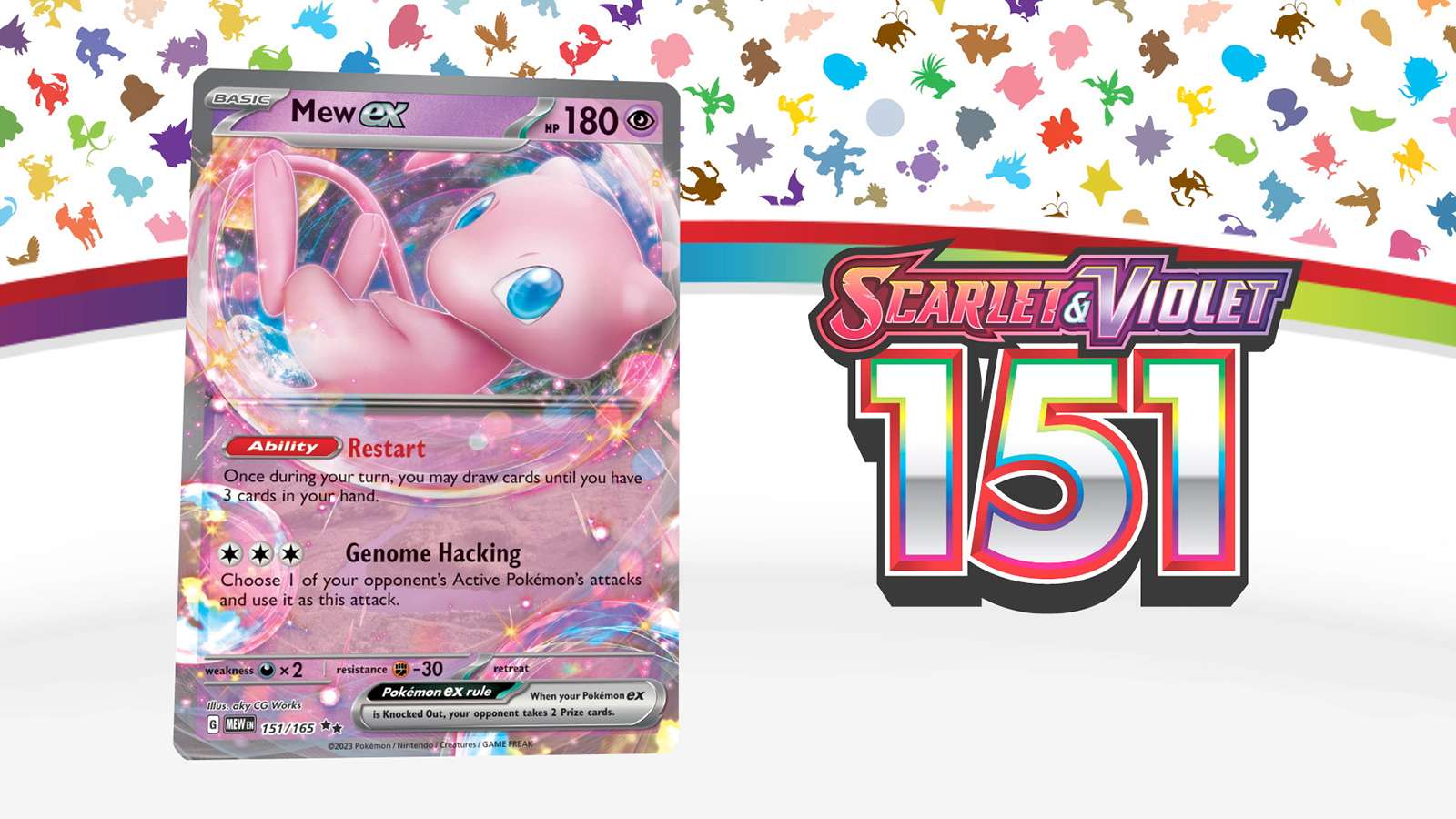 Mew in the Pokemon 151 TCG expansion