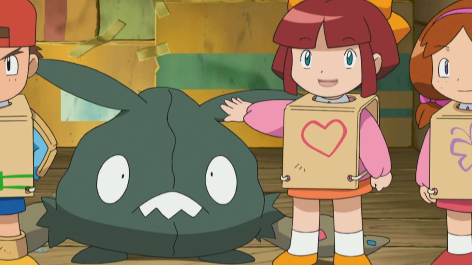 Trubbish, the Trash Bag Pokemon as seen in anime Series 14 episode, Here Comes the Trubbish Squad!