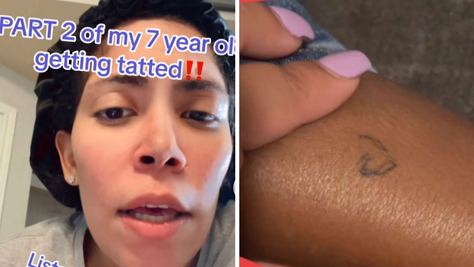 TikTok mom and 7-year-old daughter who got a tattoo illegally