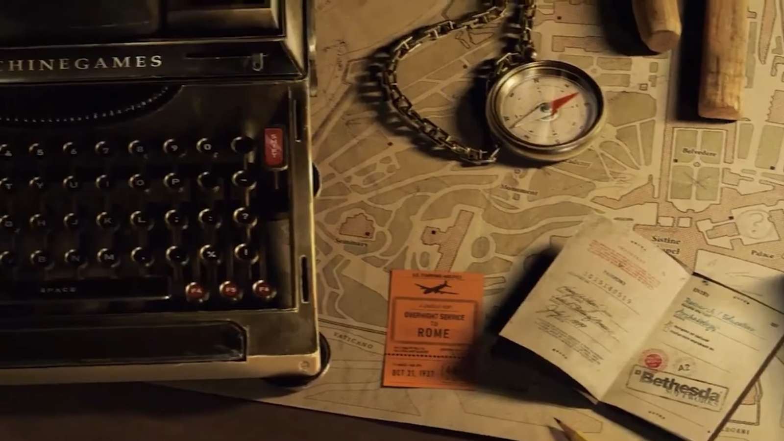A screenshot from the Indiana Jones teaser