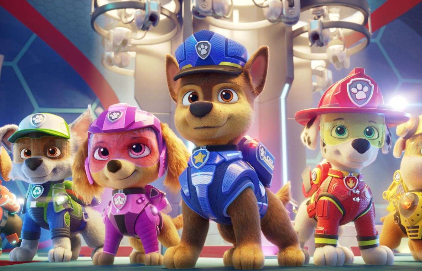 The pups of Paw Patrol: The Mighty Movie