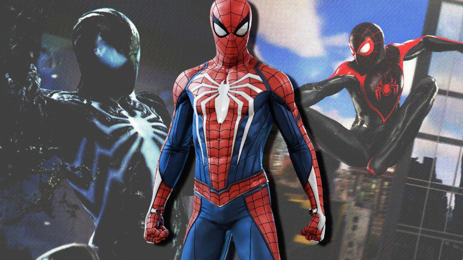 Spider-Man throughout the various Insomniac games