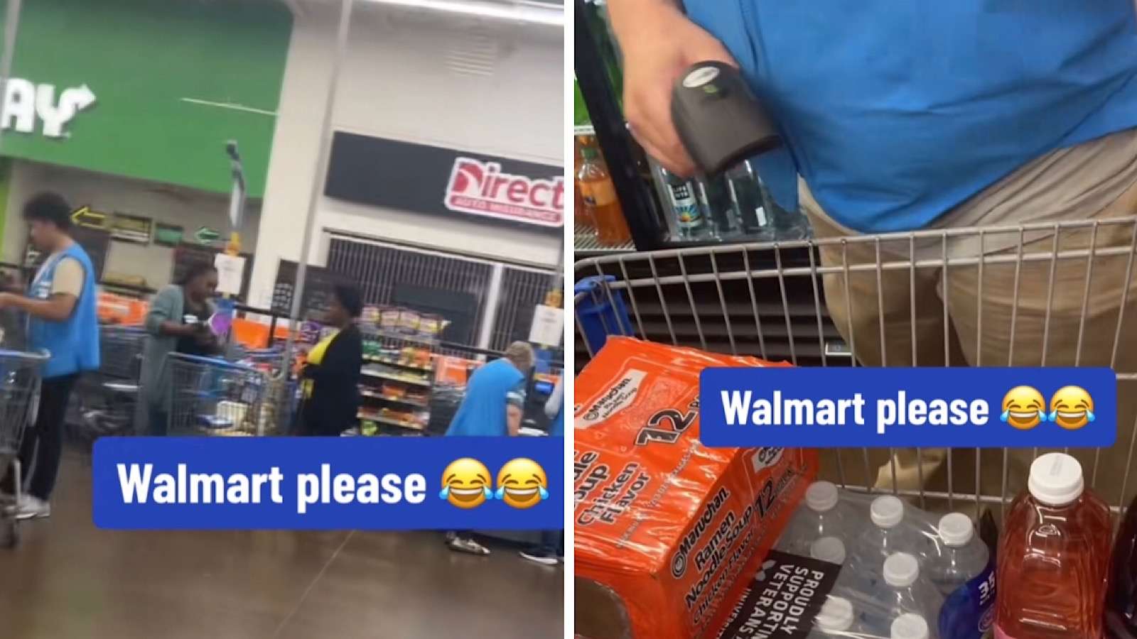 walmart customer upset that cashiers were in the self checkout line
