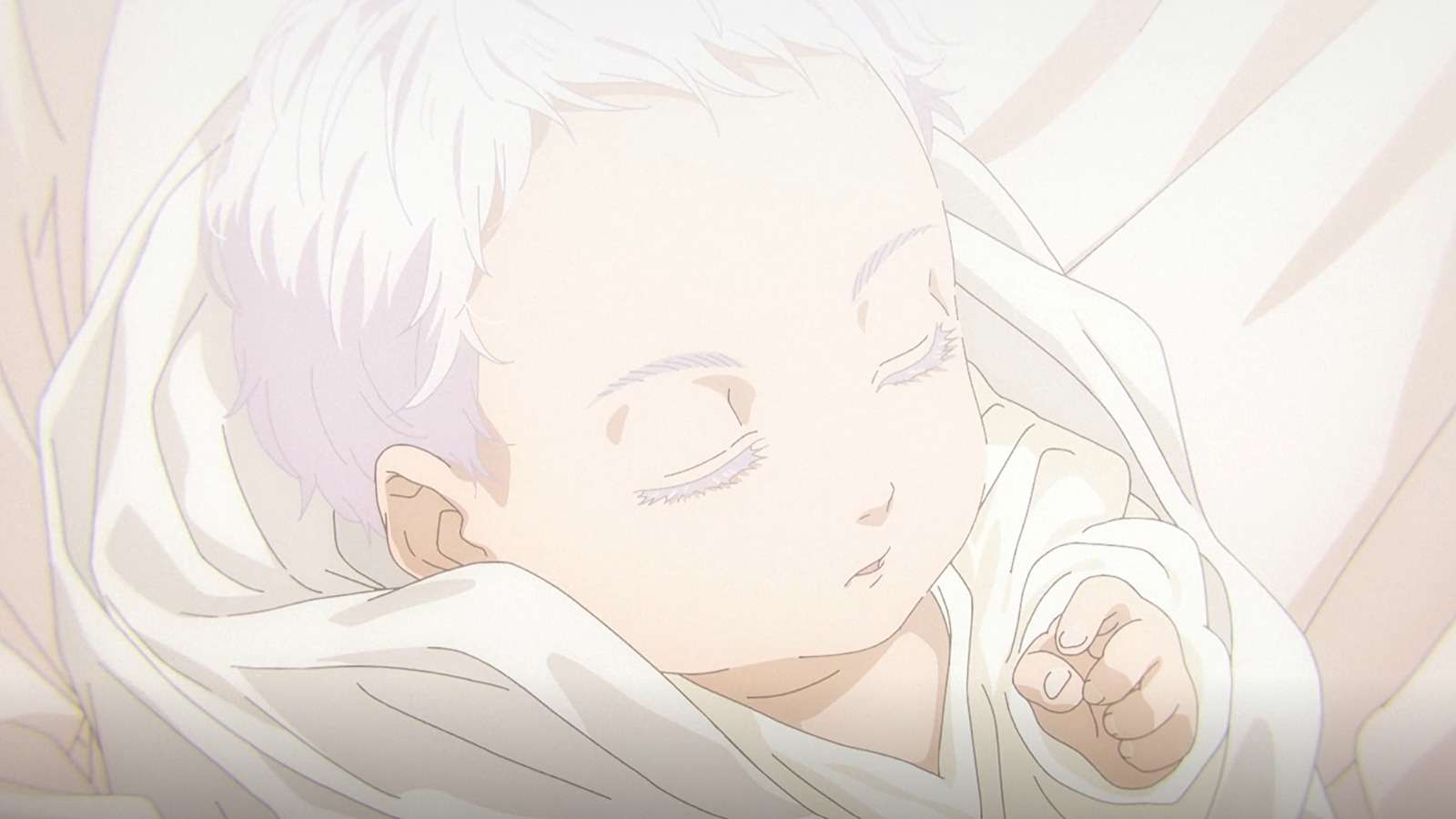 An image of baby Gojo from Jujutsu Kaisen Season 2
